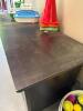 Dark Brown Composite Wood Cabinet with Contents - 2