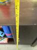 Dark Brown Composite Wood Cabinet with Contents - 7