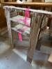 Rustic Wood Sawhorses Pair