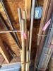 Mixed Utility Handles, Stakes, and Scrap Wood Bundle with Gas Cans and Storage - 7
