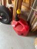 Mixed Utility Handles, Stakes, and Scrap Wood Bundle with Gas Cans and Storage - 11