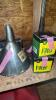 Assorted Tools and Supplies: Tekton Torque Wrench, Funnels, Oil Filters, Gas Can, Paint Brushes - 2