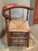 Antique Corner Chair With Reed Seat - 2