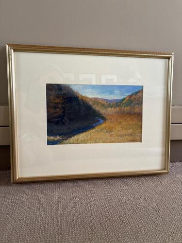 Framed Pastel Landscape