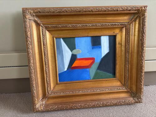 Framed Oil on Canvas - Abstract Style