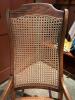 Antique Cane Back and Seat Wooden Rocking Chair - 3