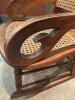 Antique Cane Back and Seat Wooden Rocking Chair - 4
