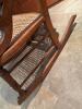 Antique Cane Back and Seat Wooden Rocking Chair - 5