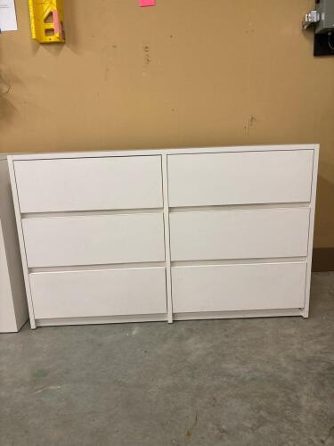 White Six-Drawer Dresser