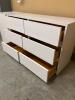 White Six-Drawer Dresser - 3