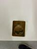 White Wood Storage Bin with Brass Handle - 4
