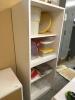 White Laminate Storage Cabinet & Contents