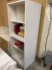 White Laminate Storage Cabinet & Contents - 2