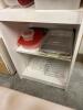 White Laminate Storage Cabinet & Contents - 4