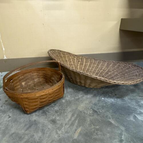 Pair of Woven Gathering Baskets