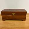 Trio of Small Vintage Storage Boxes - Metal and Wooden - 2