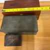 Trio of Small Vintage Storage Boxes - Metal and Wooden - 11