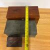 Trio of Small Vintage Storage Boxes - Metal and Wooden - 12