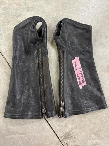 Leather Forearm Gauntlets with Zipper Closure
