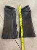 Leather Forearm Gauntlets with Zipper Closure - 2