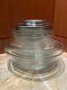 Duralex and Pyrex Glass Mixing Bowls with Stainless Steel Bowls
