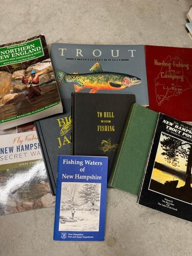 Lot of 8 New Hampshire Trout and Fishing Books