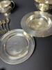 Assorted Bowls, Plates and Spoons, mostly Silverplated - 4