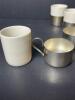 Takaji Wolf Porcelain and Silverplated Espresso Cups - 3