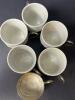 Takaji Wolf Porcelain and Silverplated Espresso Cups - 6