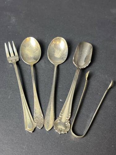 Assortment of Small Sterling Silver Serving Utensils