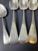 Sterling Silver Spoons by Tifft & Moore with Floral Engraving - 2