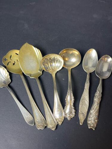Assortment of Sterling Silver Souvenir and Serving Spoons