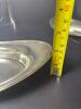 Pair of Oval Sterling Silver Serving Bowls - 12