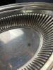 Pair of Oval Sterling Silver Serving Bowls - 18