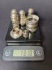 Sterling Silver Salt and Pepper Shakers, Napkin Ring, Sterling Foot - 13