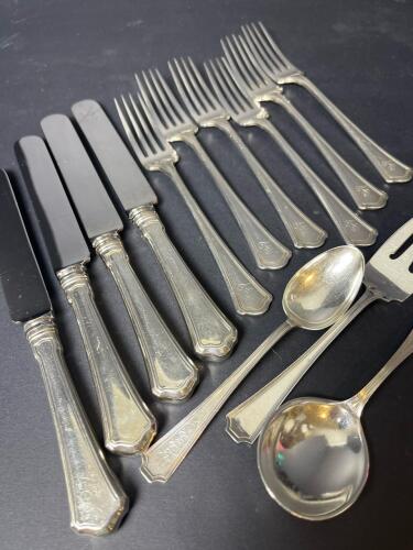 Assortment of Sterling Silver Flatware with Knives, Forks, and Serving Pieces
