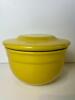Emile Henry France Yellow Ceramic Butter Bell