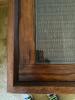 Square Wood and Wicker End Tables with Glass Top Panels - 7