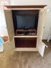Two-Tone Wood Armoire in Country Style - 3