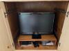 Two-Tone Wood Armoire in Country Style - 11