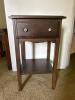 Wooden Side Table with Drawer and Lower Shelf
