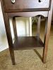 Wooden Side Table with Drawer and Lower Shelf - 5