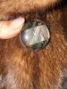 Mink Fur Coat with Mother-of-Pearl Style Button - 3