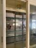 Hickory & White Glass Display Breakfront Cabinet With Brass Hardware - 3