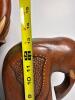 Pair of Hand-Carved Wood Elephant Sculptures Pier 1 Imports - 3