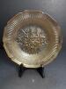 Carnival Glass Bowl With Floral Relief Pattern