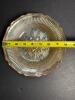 Carnival Glass Bowl With Floral Relief Pattern - 4