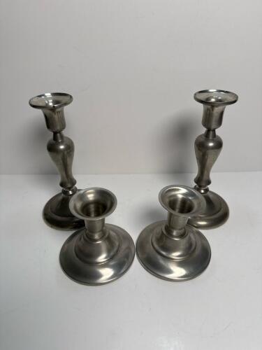 Royal Holland Pewter Candlesticks in Traditional Style