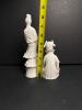 Pair of Asian-Style White Porcelain Figurines - 2