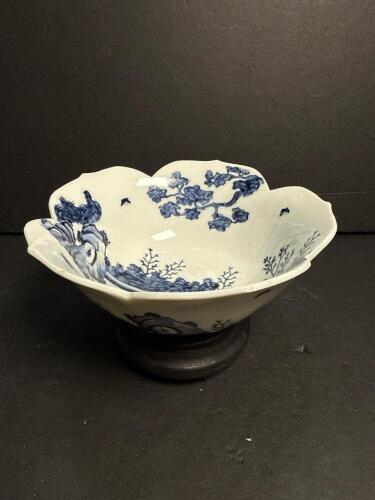 Blue and White Porcelain Bowl in the Chinese-Style